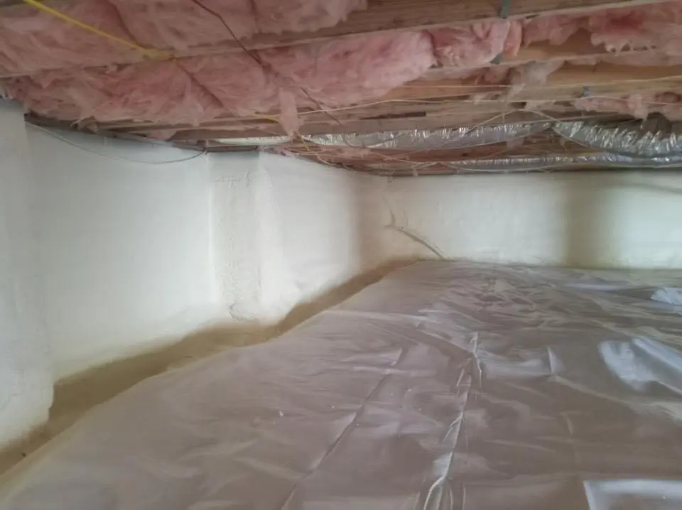 Crawl space encapsulation with closed-cell spray foam for Roof Maintenance in Portland